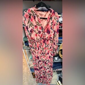 Floral Pink and Purple Dress